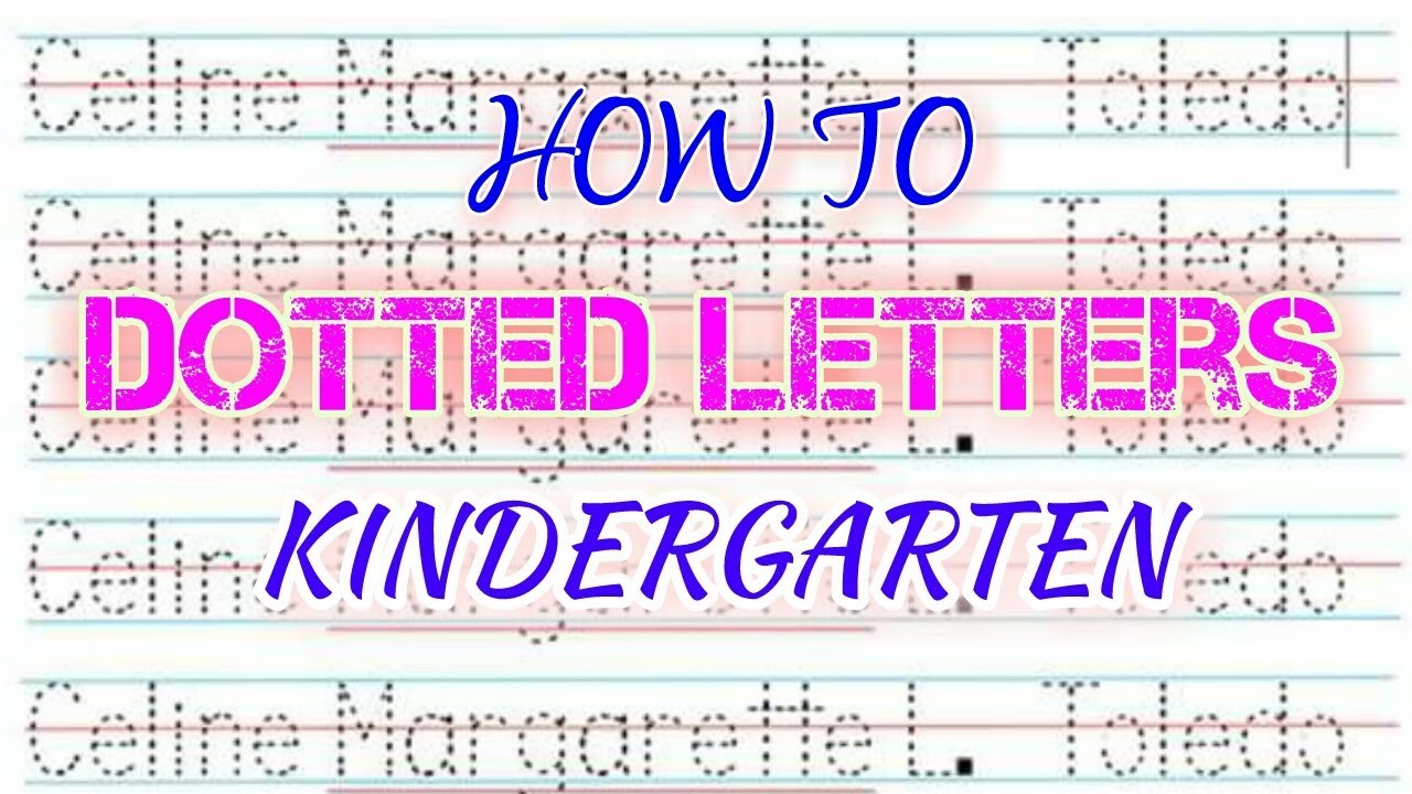 How To Make Dotted Letters (Tagalog )- Kindergarten inside How To Make Tracing Letters In Word