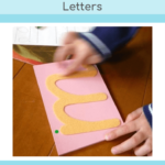 How To Present Montessori Sandpaper Letters » Jojoebi within Importance Of Tracing Letters
