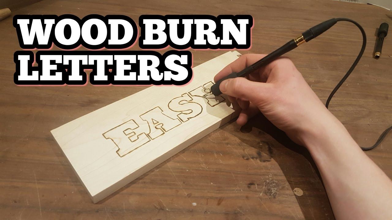 How To Wood Burn Letters throughout Tracing Letters Onto Wood