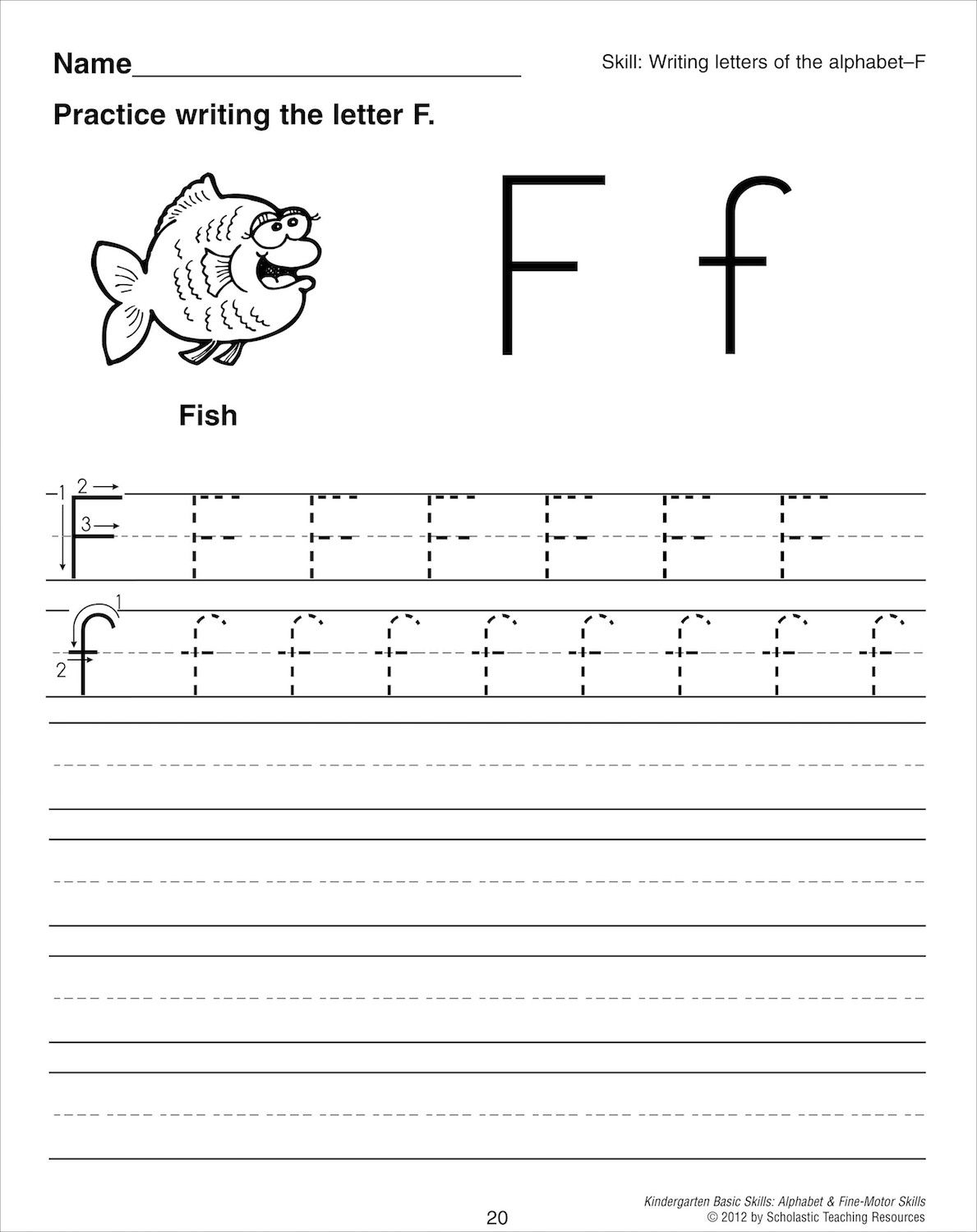 Imagescholastic Teaching Resources | Handwriting within Free Kindergarten Worksheets Tracing Letters