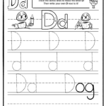 It's Easy To Draw A Letter D. Just Trace The Dotted Lines pertaining to Dotted Line Letters For Tracing