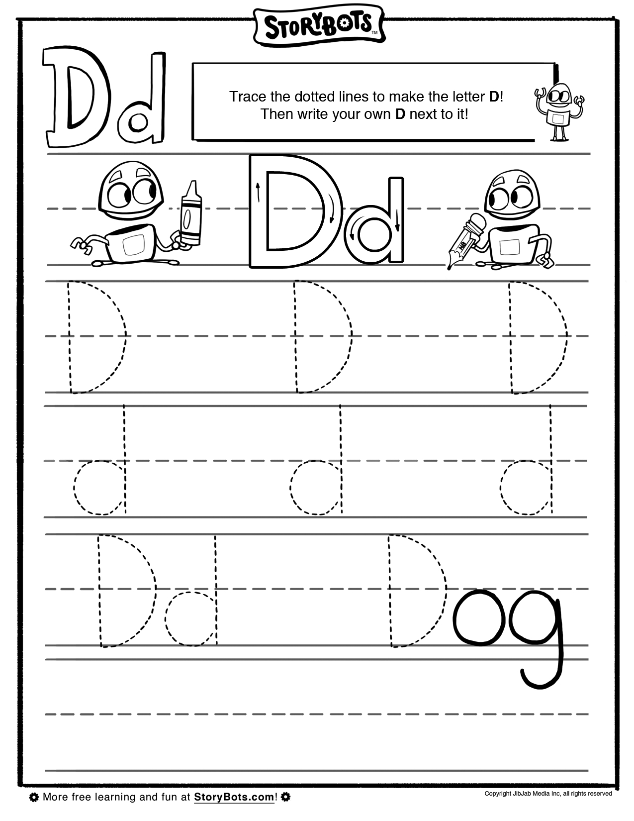 Dotted Line Letters For Tracing