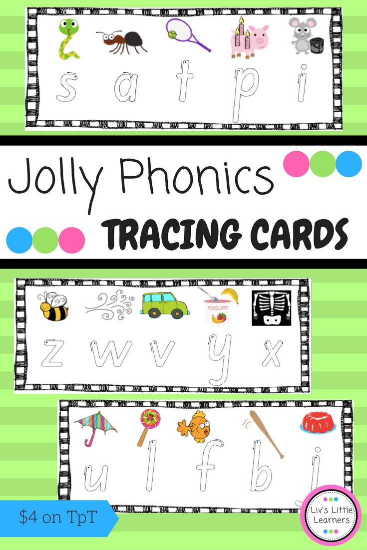 Jolly Phonics Letter Tracing (Pictures Match The Songs in Tracing Letters Jolly Phonics