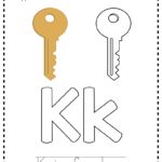 K Is For Key: Paper Pasting Activity | Letter Worksheets For with Tracing And Copying Letters Worksheets