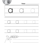 Kids Can Trace The Small Letter &quot;a&quot; In Different Sizes In within Create Your Own Tracing Letters Worksheets