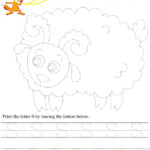 Kids Under 7: Alphabet Worksheets.trace And Print Letter S with regard to Tracing Letters Child's Name