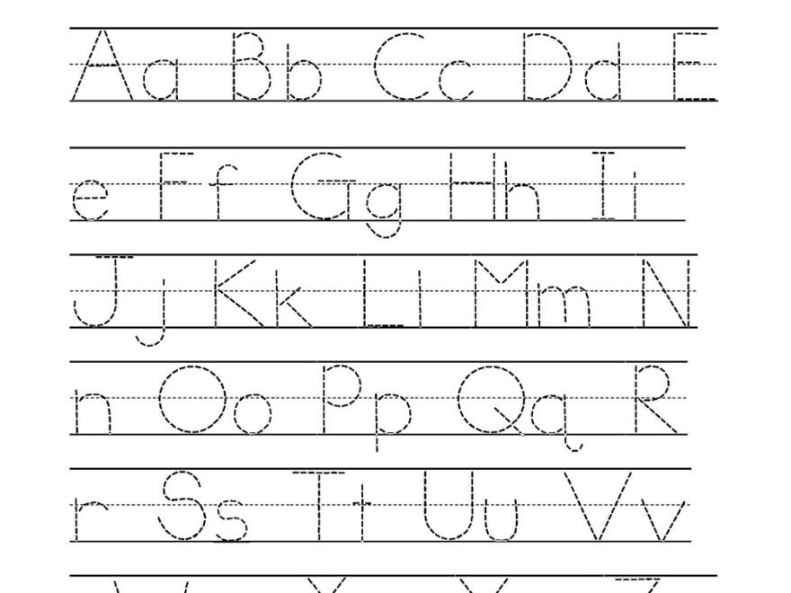 Kids Worksheets Az Printable Traceable Alphabet Z Activity regarding Free Tracing Letters Worksheet A-Z