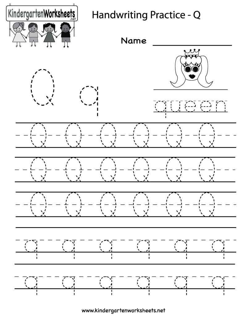 Letter Q Tracing Worksheet