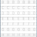 Kindergarten Letter Tracing Worksheets Pdf - Wallpaper Image regarding Writing Tracing Letters