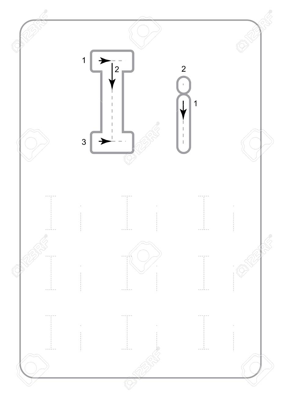 Kindergarten Tracing Letters Worksheets Monochrome Tracing Letters.. in Tracing Letters Worksheets For Kindergarten