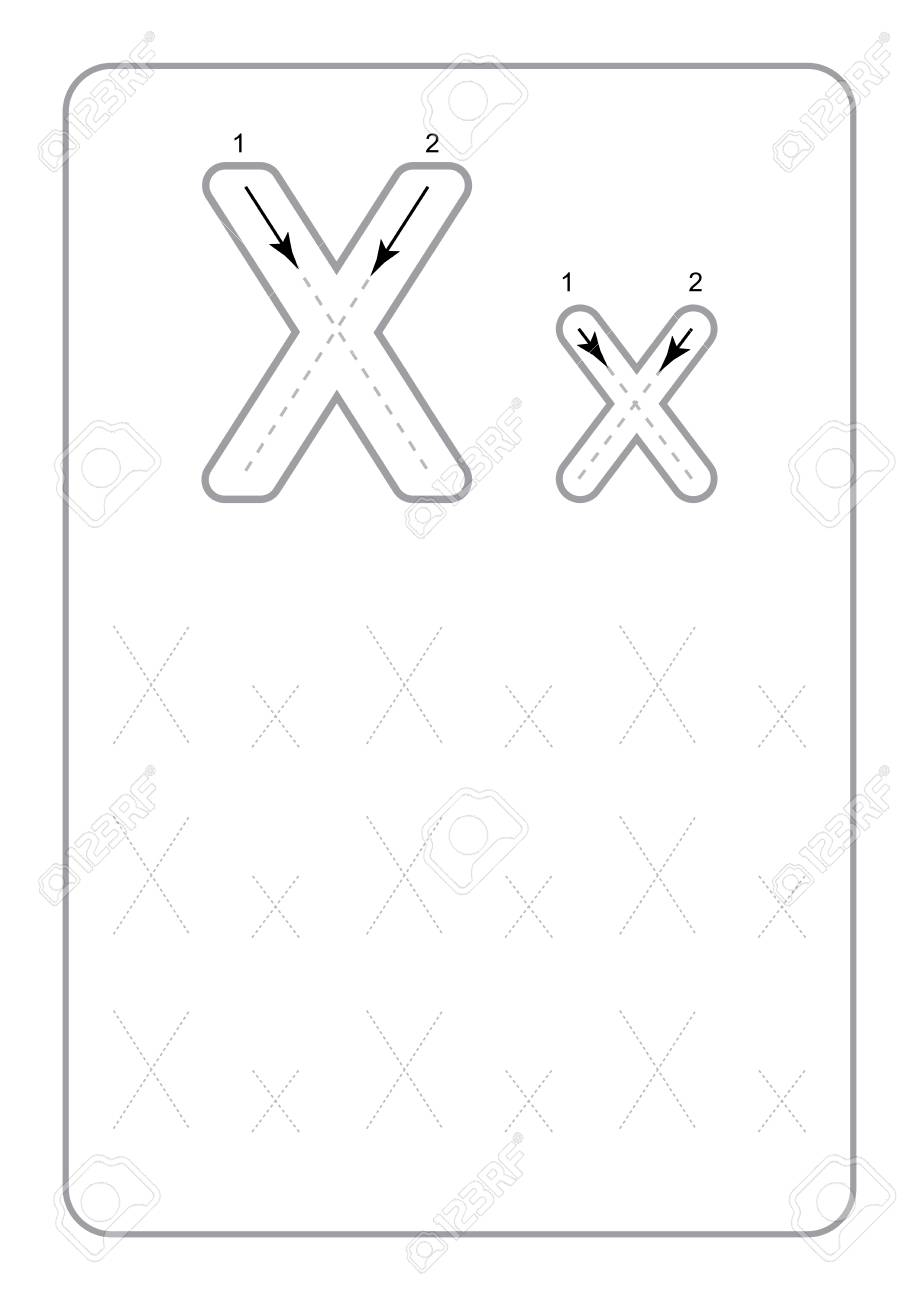 Kindergarten Tracing Letters Worksheets Monochrome Tracing Letters.. throughout Tracing Letters For Kindergarten