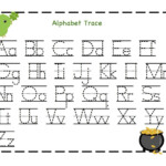 Kindergarten Worksheets Alphabet Pdf. Letters Sequences intended for Tracing Letters Pdf Free