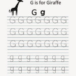 Kindergarten Worksheets: Printable Tracing Worksheet in G Letter Tracing Worksheet