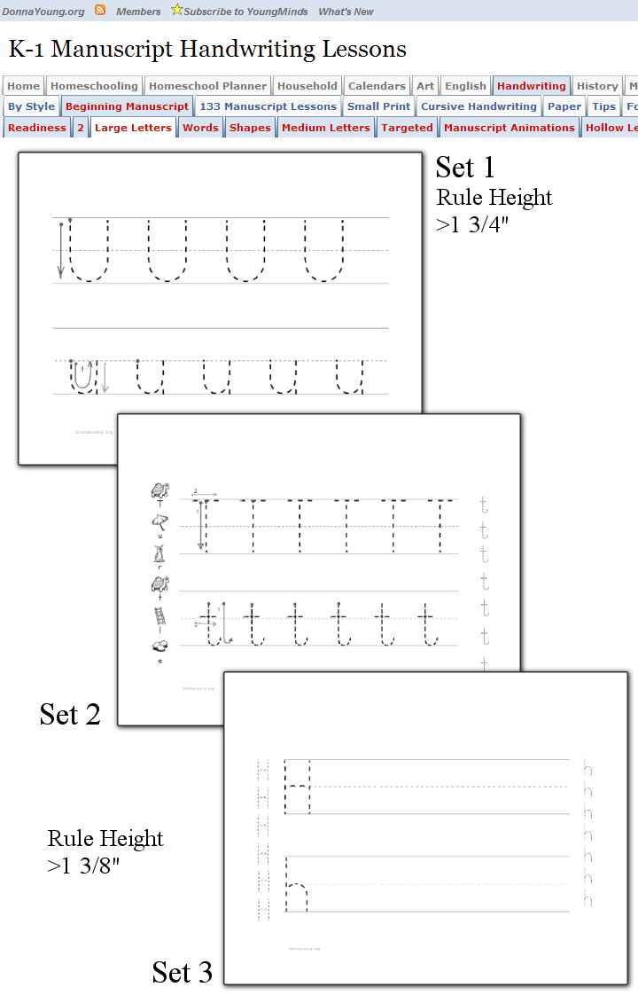 Large Letters - Manuscript Handwriting Lessons - The within Hollow Letters For Tracing