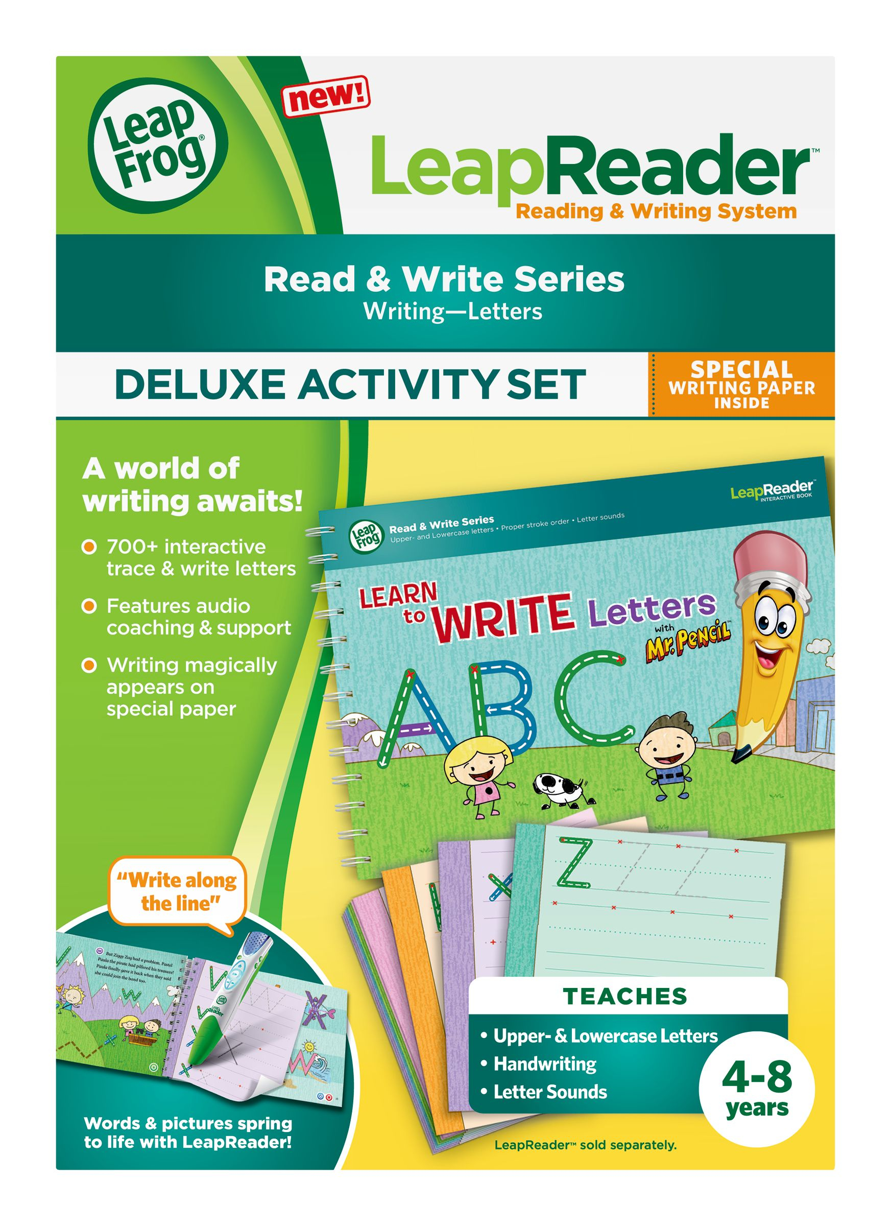 Leapfrog Leapreader Deluxe Writing Workbook Learn To Write in Leapfrog Tracing Letters