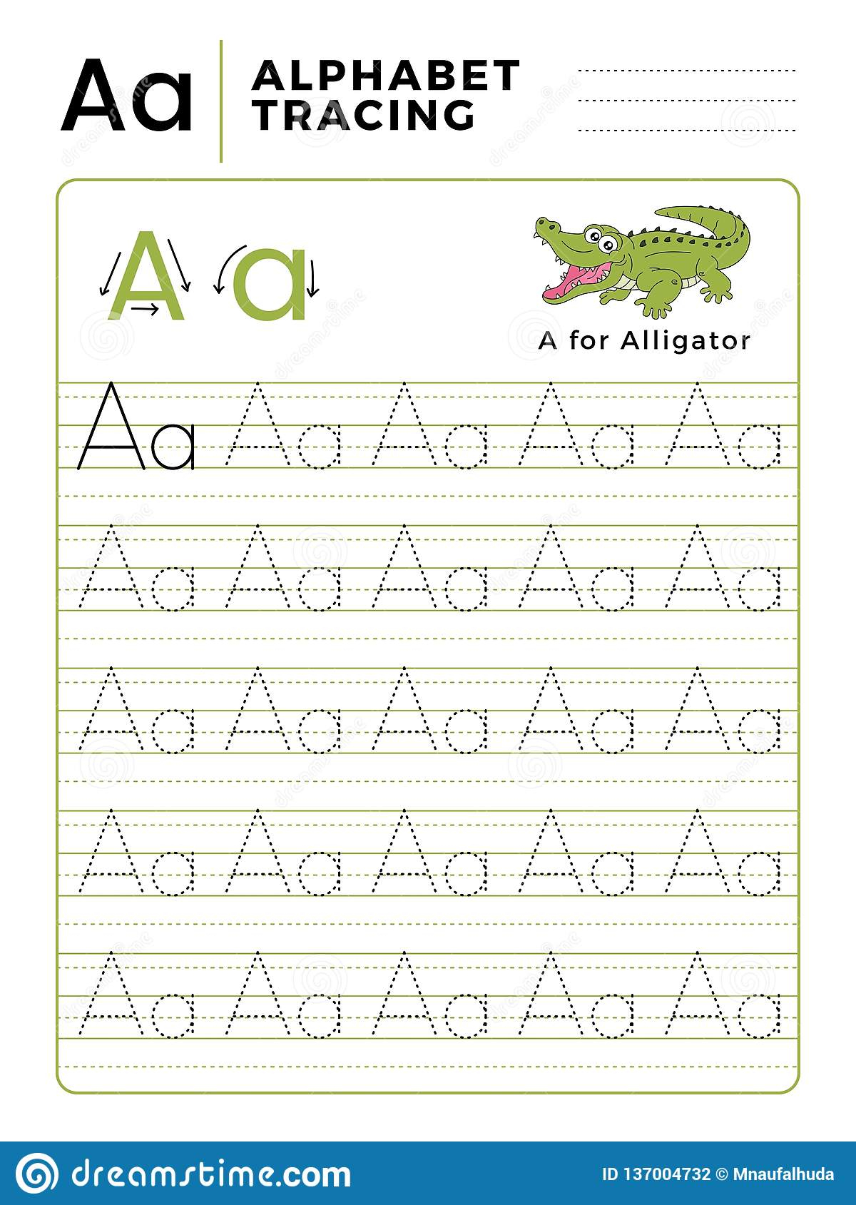 Letter A Alphabet Tracing Book With Example And Funny regarding Alphabet Tracing Letters Font