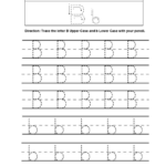 Letter B Tracing Alphabet Worksheets | Alphabet Worksheets inside Tracing Alphabet Letters Worksheets