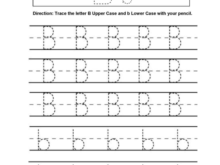 Letter B Tracing Alphabet Worksheets | Alphabet Worksheets pertaining to Tracing The Letters Of The Alphabet Worksheets