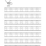 Letter B Tracing Worksheets For Preschool … | Letter for Letter Tracing Worksheets Online