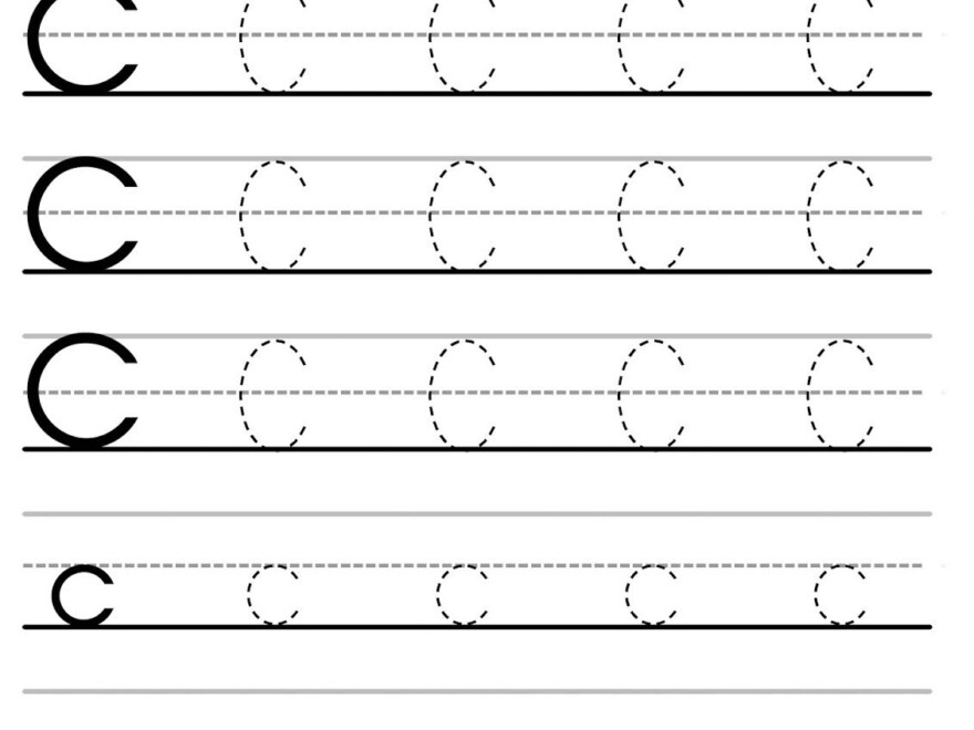 Letter C Tracing Worksheet For Esl Teachers | Letter Tracing regarding Tracing Letter C Worksheets