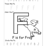 Letter F Worksheets For Preschool Worksheets For All for Tracing Letter F Worksheets Preschool