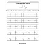 Letter H Tracing Alphabet Worksheets | Tracing Letters with Tracing Alphabet Letters Online