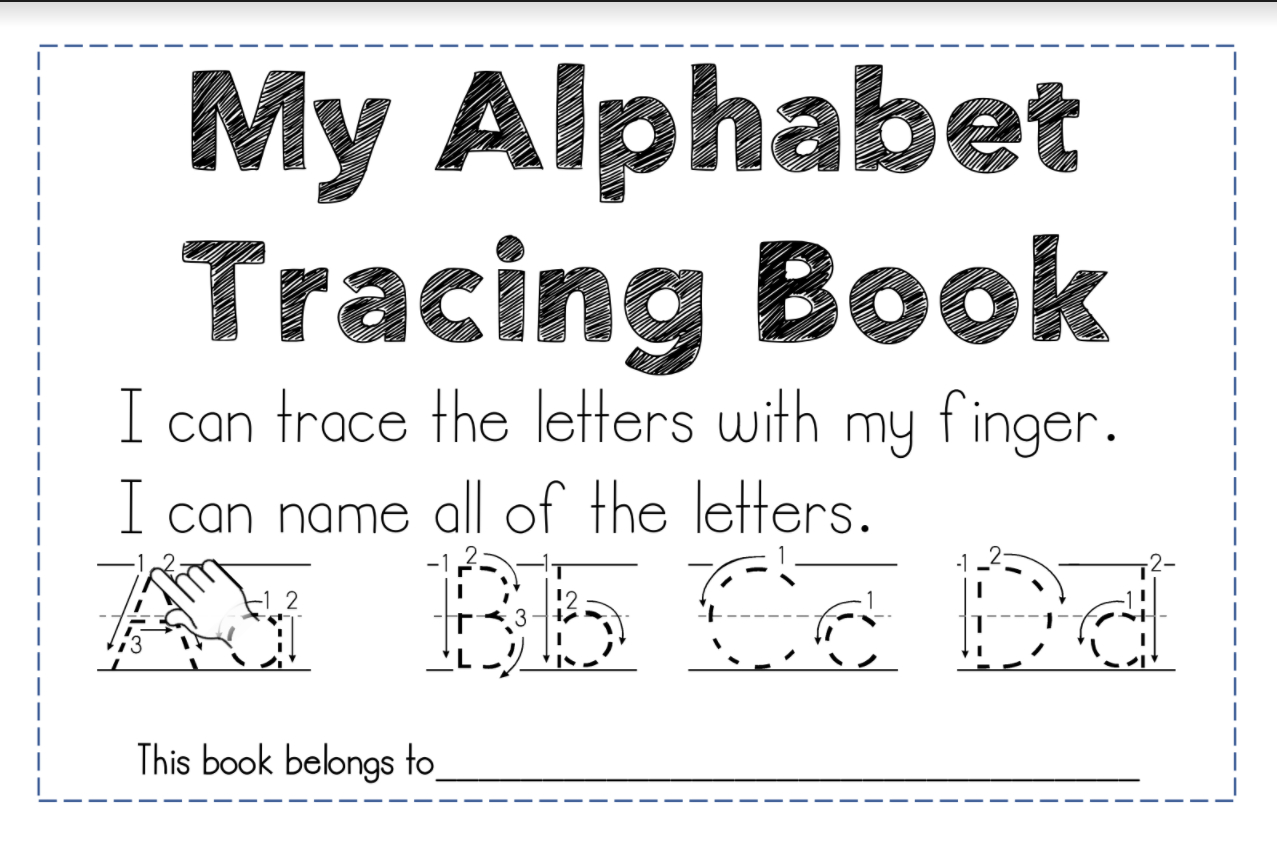 Letter Identification And A Free Resource | Maggie's Kinder inside Tracing Letters Booklet
