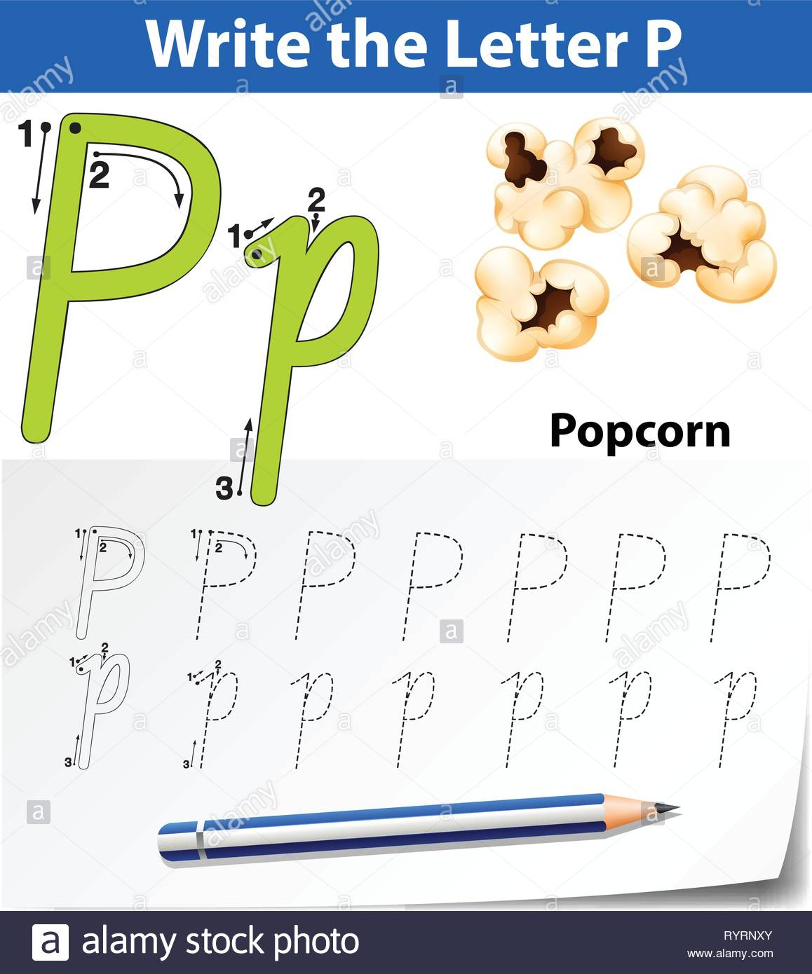 Letter P Tracing Alphabet Worksheets Illustration Stock pertaining to Tracing Letter P Worksheets