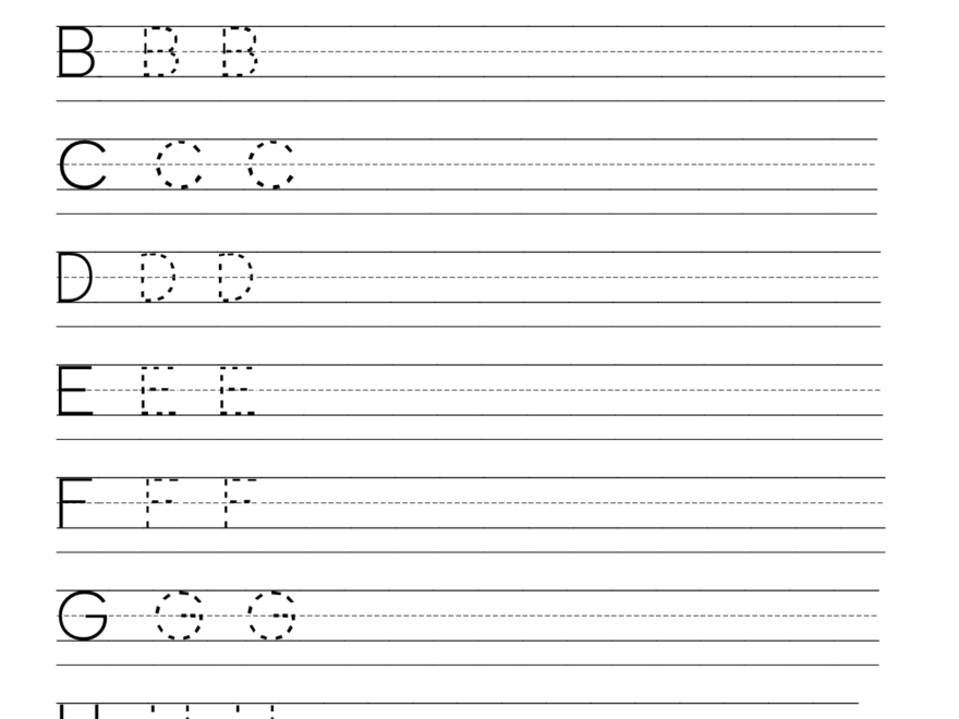 Letter Practice 1 | Free Handwriting Worksheets, Printable throughout Handwriting Practice Tracing Letters