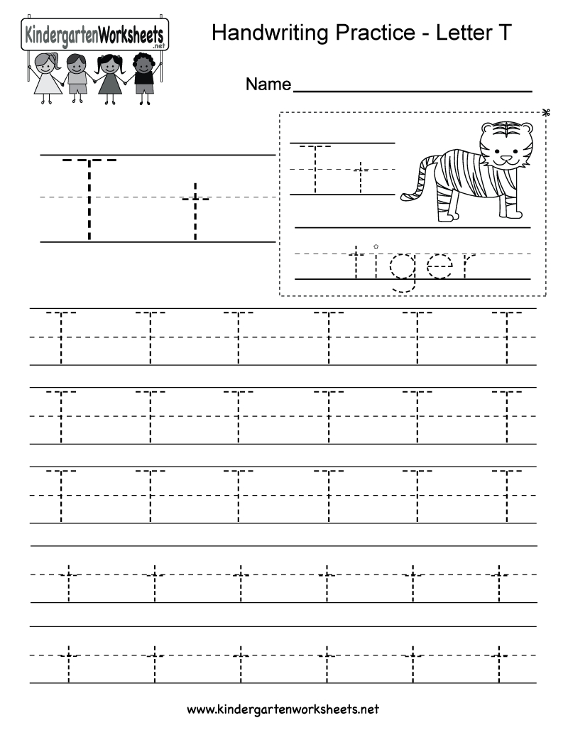 Letter T Handwriting Practice Worksheet. This Would Be Great within Letter T Tracing Worksheet