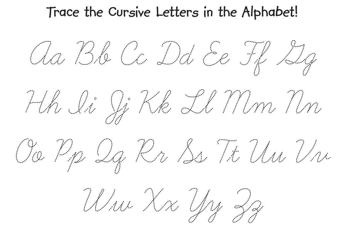 Letter Trace Worksheet | Cursive Letters, Cursive Alphabet regarding Calligraphy Letters Tracing