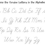 Letter Trace Worksheet | Cursive Letters, Cursive Alphabet throughout Printable Tracing Cursive Letters