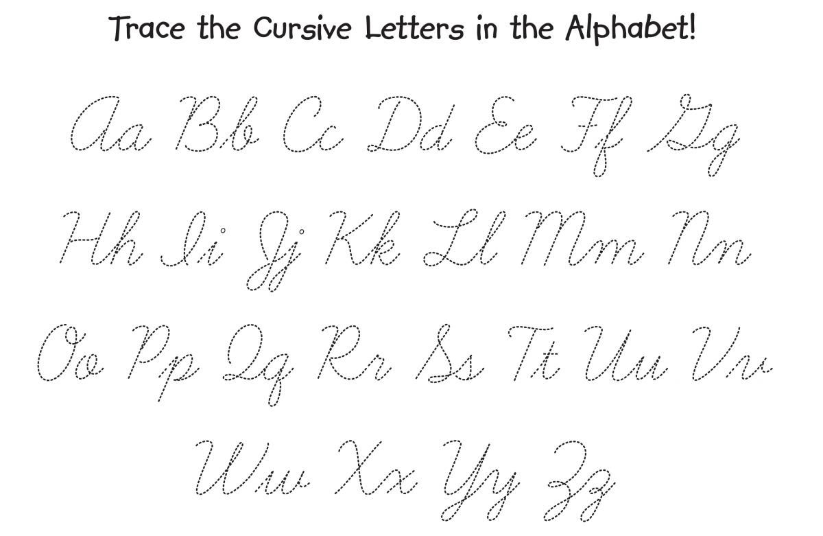 How To Trace Cursive Letters