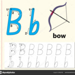 Letter Tracing Alphabet Worksheets Illustration — Stock in Letter Tracing Worksheets For Adults