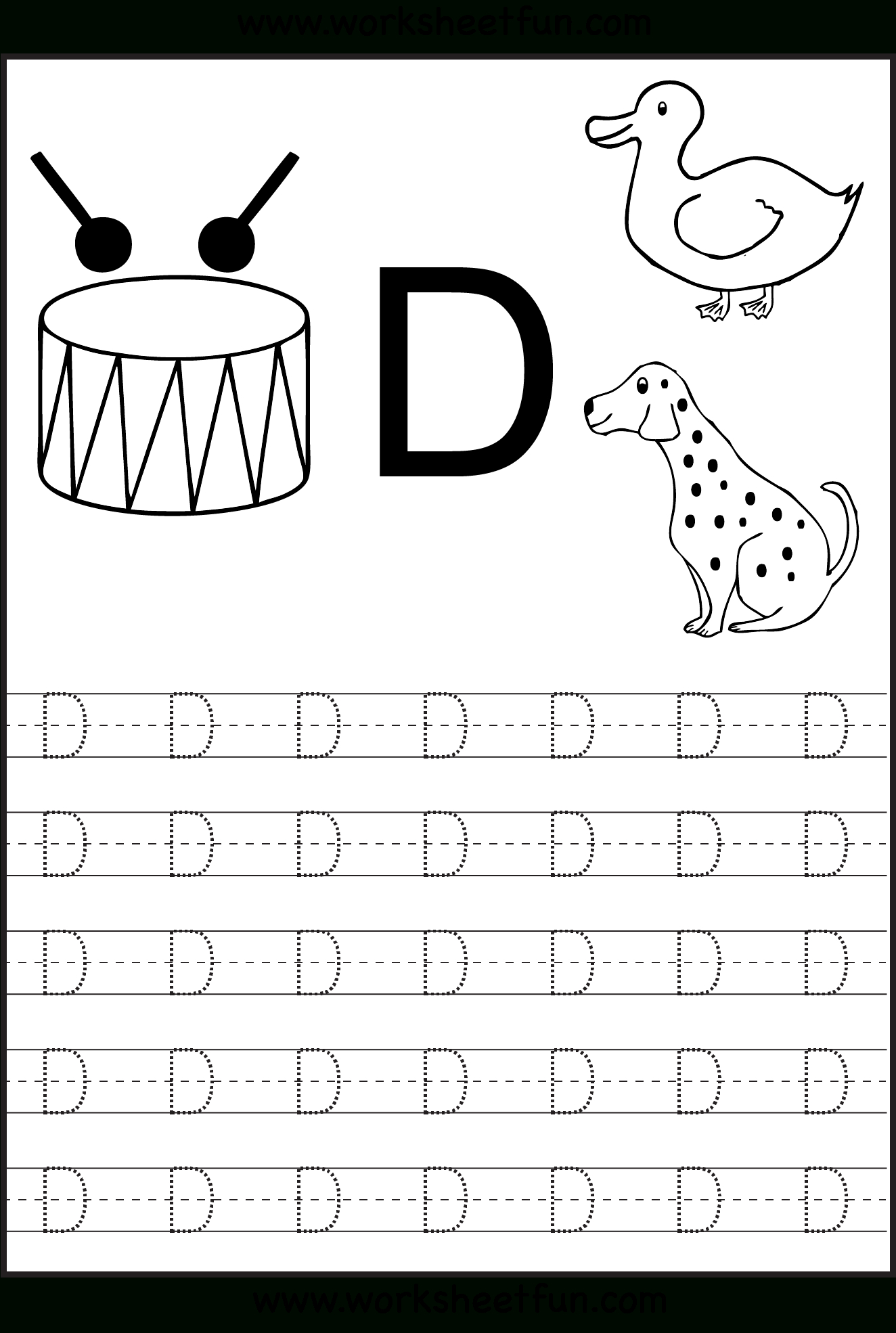 Free Printable Letter D Worksheets For Preschool