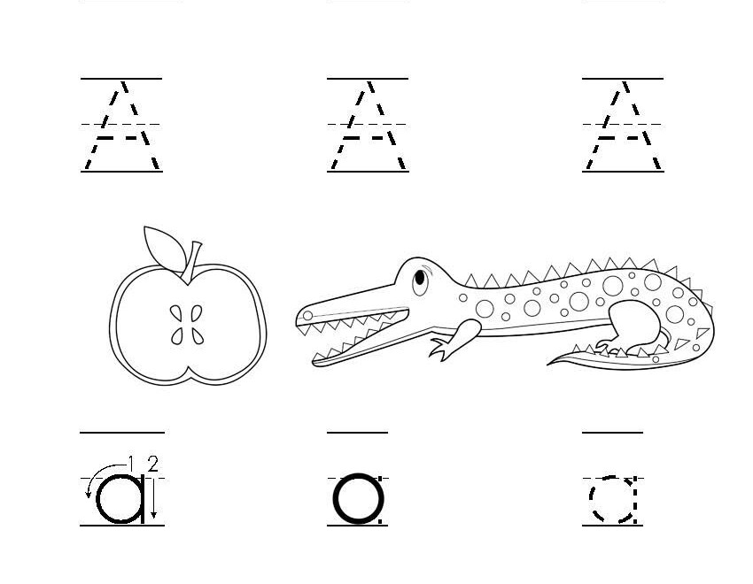 Letter Tracing Practice Sheet For The Letter A. #printables throughout Tracing Letters Online Games