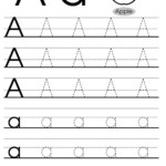 Letter Tracing Worksheets (Letters A - J) inside Worksheets With Tracing Letters