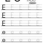 Letter Tracing Worksheets Letters A J | Letter Tracing with E Letter Tracing Worksheet