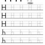 Letter Tracing Worksheets (Letters A - J) with Tracing Letter H Worksheets Preschoolers