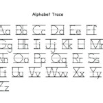 Letter Tracing Worksheets Uppercase And Lowercase Letters with regard to Tracing Alphabet Letters For Kindergarten