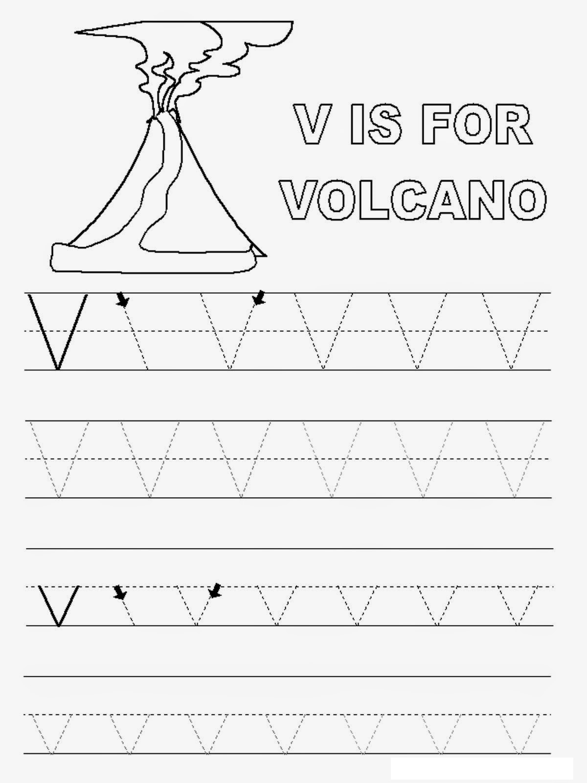 Letter V Worksheets To Print | Activity Shelter regarding Tracing Letter V Worksheets