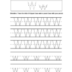 Letter W Tracing Alphabet Worksheets | Alphabet Worksheets throughout Tracing Letter W Worksheets