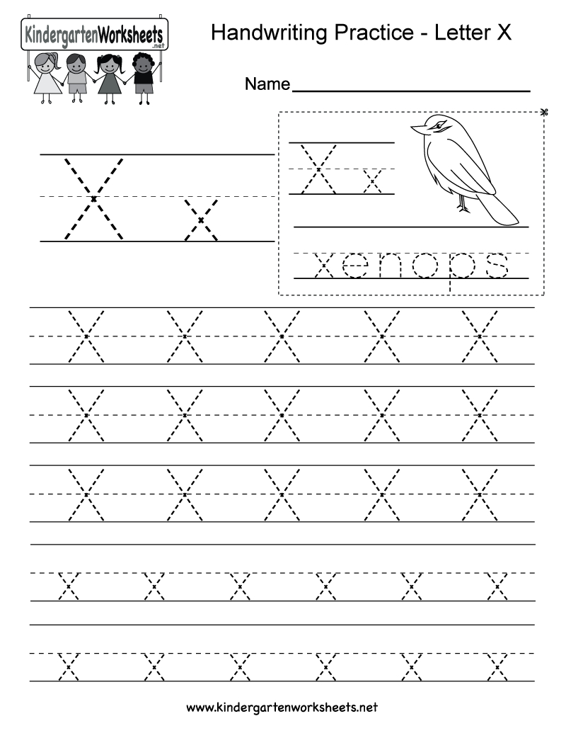 Tracing Letter X Worksheets TracingLettersWorksheets