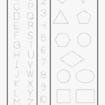 Letters Numbers &amp; Shapes Tracing Worksheet - Printable Trace with Tracing Letters And Numbers