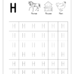 Lkg Es Worksheets Free Download Tracing Letters Alphabet intended for Tracing Letter H Worksheets