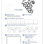 Lowercase Alphabet Recognition Activity Worksheet - Small for Tracing Small Letter G Worksheet