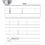 Lowercase Letter &quot;i&quot; Tracing Worksheet - Doozy Moo intended for Tracing Alphabet Letters Pdf