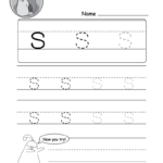 Lowercase Letter &quot;s&quot; Tracing Worksheet - Doozy Moo regarding Tracing Letter S Worksheets For Kindergarten
