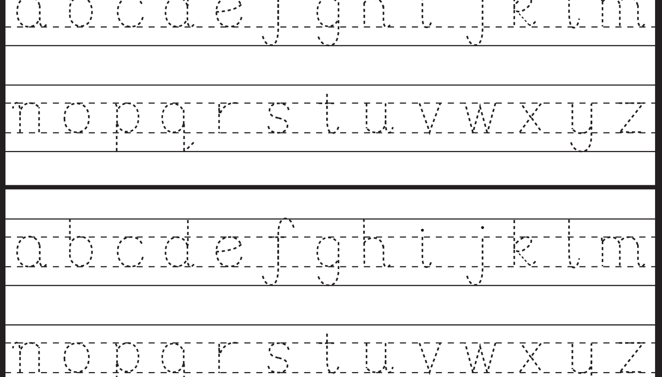 Lowercase Letter Tracing - 1 Worksheet | Letter Tracing for Lower Case Letters Tracing Sheets