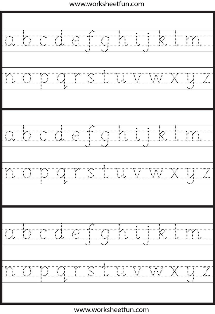 Lowercase Letter Tracing | Kids Activities for Letter Tracing Worksheets Lower Case